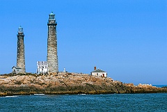 Thacher Island Twin Lights in Rockport, Massachusetts